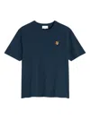 Maison Kitsuné Fox Head Regular Tshirt In Blue