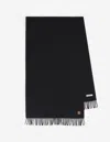 Maison Kitsuné Fox Head Scarf In Black
