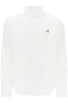 Maison Kitsuné Mini Fox Head Classic Shirt And Blouse Light Blue