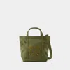 Maison Kitsuné Fox Head Small Shopper Bag - Maison Kitsune - Cotton - Green In Green