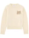 Maison Kitsuné "fox Head" Sweater In Animal Print
