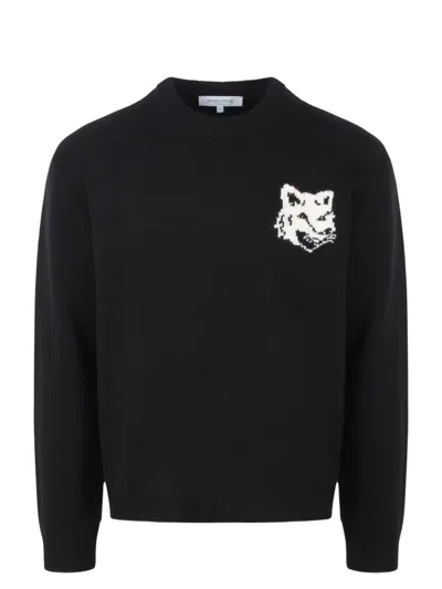 MAISON KITSUNÉ MAISON KITSUNÉ FOX HEAD SWEATER