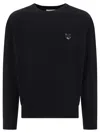 Maison Kitsuné Bold Fox Head Patch Oversize Sweatshirt In Black