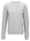 Maison Kitsuné Fox Head Patch Comfort Sweatshirt In Gray