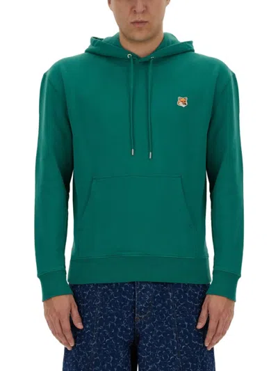 Maison Kitsuné Fox Head" Sweatshirt In Green