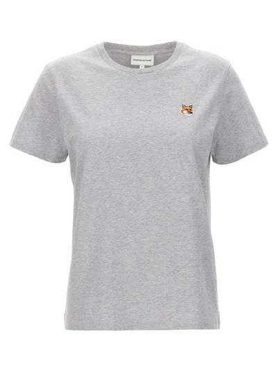 Maison Kitsuné Fox Head T-shirt In Grey