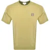 Maison Kitsuné Cotton T-shirt With Patch In Green