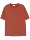 Maison Kitsuné Cotton Fox Head Patch Tee In Teak
