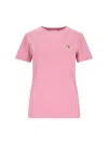 Maison Kitsuné T-shirt With Round Neck And Short Sleeves In Pink