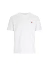 Maison Kitsuné Maison Kitsune Fox Head Patch T Shirt White In White