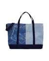 Maison Kitsuné Fox Head Weekender Shopper Bag - Maison Kitsune - Denim - Blue In Blue