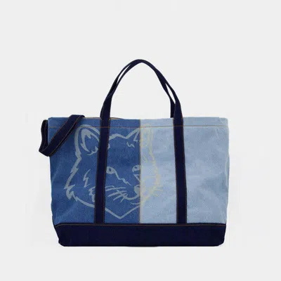 Maison Kitsuné Fox Head Weekender Shopper Bag
