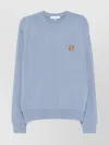 Maison Kitsuné Fox Head Patch Regular Sweater In Blue