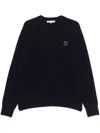 Maison Kitsuné Bold Fox Head Patch Regular Jumper In Lambswool