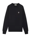 Maison Kitsuné Black Fox Head Long Sleeve T-shirt In Nude