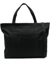Maison Kitsuné Fox-head Xl Tote Bag In Black