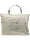 Maison Kitsuné Fox Head Xl Tote Bags