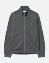 Maison Kitsuné Fox Head Zipped Regular Sweatshirt In Gray