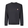 Maison Kitsuné Fox Head Patch Regular Sweatshirt In Blue