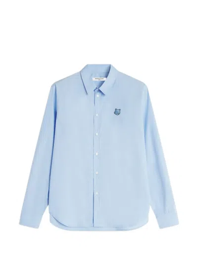 MAISON KITSUNÉ FOX HEAD-PATCH SHIRT