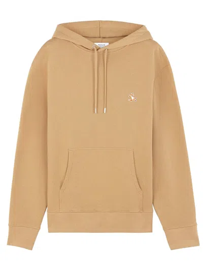 Maison Kitsuné Maison Kitsune Chillax Patch Regular Hoodie Chamomile In Beige