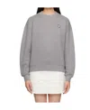 Maison Kitsuné Bold Fox Head Patch Comfort Sweatshirt In Gray