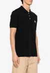 Maison Kitsuné Fox Head Patch Regular Polo In Black
