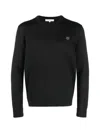 Maison Kitsuné Fox Head Patch Regular Jumper In Black