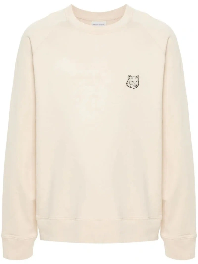 Maison Kitsuné Fox-logo Sweatshirt In White
