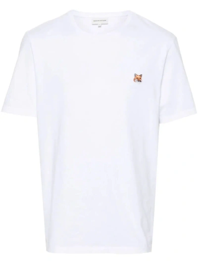 Maison Kitsuné Fox-logo T-shirt In White