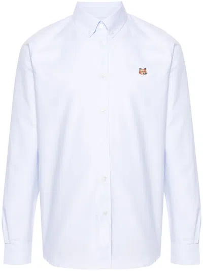 Maison Kitsuné Cotton Shirt In Blue
