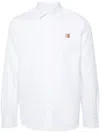 Maison Kitsuné Maison Kitsune "mini Fox Head Oxford Shirt" In White