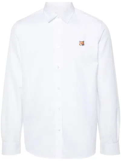 MAISON KITSUNÉ FOX-MOTIF COTTON SHIRT