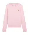 Maison Kitsuné Fox-motif Cotton Sweatshirt In Pink