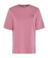 Maison Kitsuné Bold Fox Head Patch Comfort Tee In Pink
