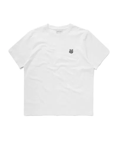Maison Kitsuné Fox-motif Cotton T-shirt In White
