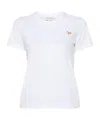 Maison Kitsuné Baby Fox Patch Regular Tee Shirt In White
