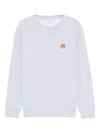 Maison Kitsuné Fox Head Regular Fit Sweatshirt In Gray