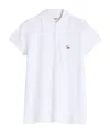 Maison Kitsuné Fox-motif Polo Top In White