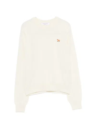 Maison Kitsuné Fox Motif Sweater In Orange