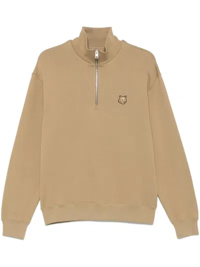 Maison Kitsuné Fox-motif Sweatshirt In Neutrals