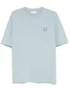 Maison Kitsuné Bold Fox Head Patch Oversize Tee Shirt-l Nd Maison Kitsune Male In Blue