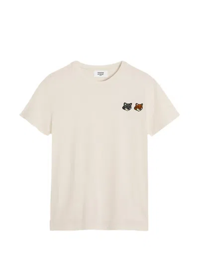 Maison Kitsuné Fox-motif T-shirt In Neutral