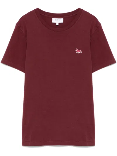 Maison Kitsuné Fox-motif T-shirt In Red