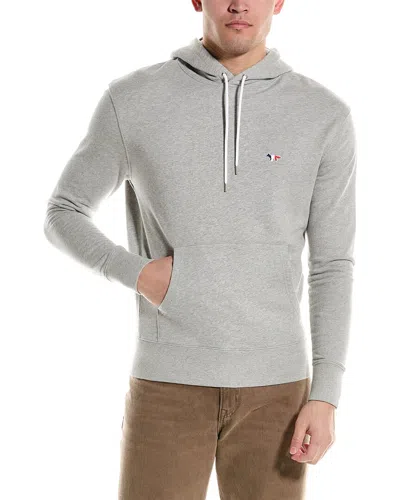 Maison Kitsuné Maison Kitsune Fox Patch Classic Hoodie In Grey