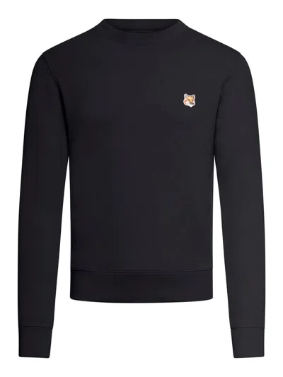 MAISON KITSUNÉ MAISON KITSUNÉ FOX-PATCH COTTON SWEATSHIRT