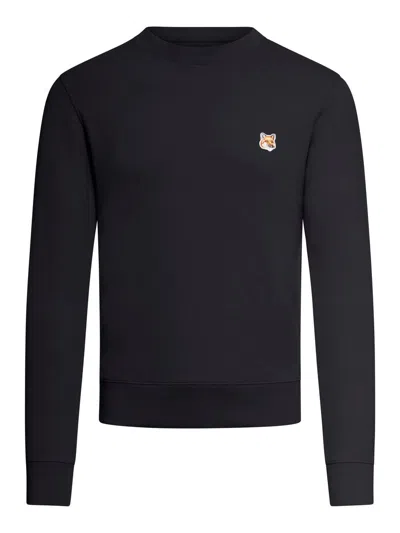 MAISON KITSUNÉ MAISON KITSUNÉ FOX-PATCH COTTON SWEATSHIRT