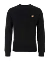 Maison Kitsuné Black Fox Head Long Sleeve T-shirt In Black