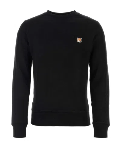 MAISON KITSUNÉ MAISON KITSUNÉ FOX PATCH CREWNECK SWEATSHIRT