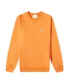 Maison Kitsuné Fox-patch Cotton Sweatshirt In Orange